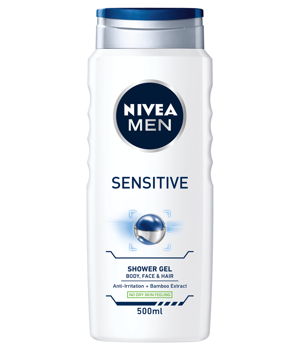 NIVEA MEN Sensitive Shower Gel Male Wash NIVEA
